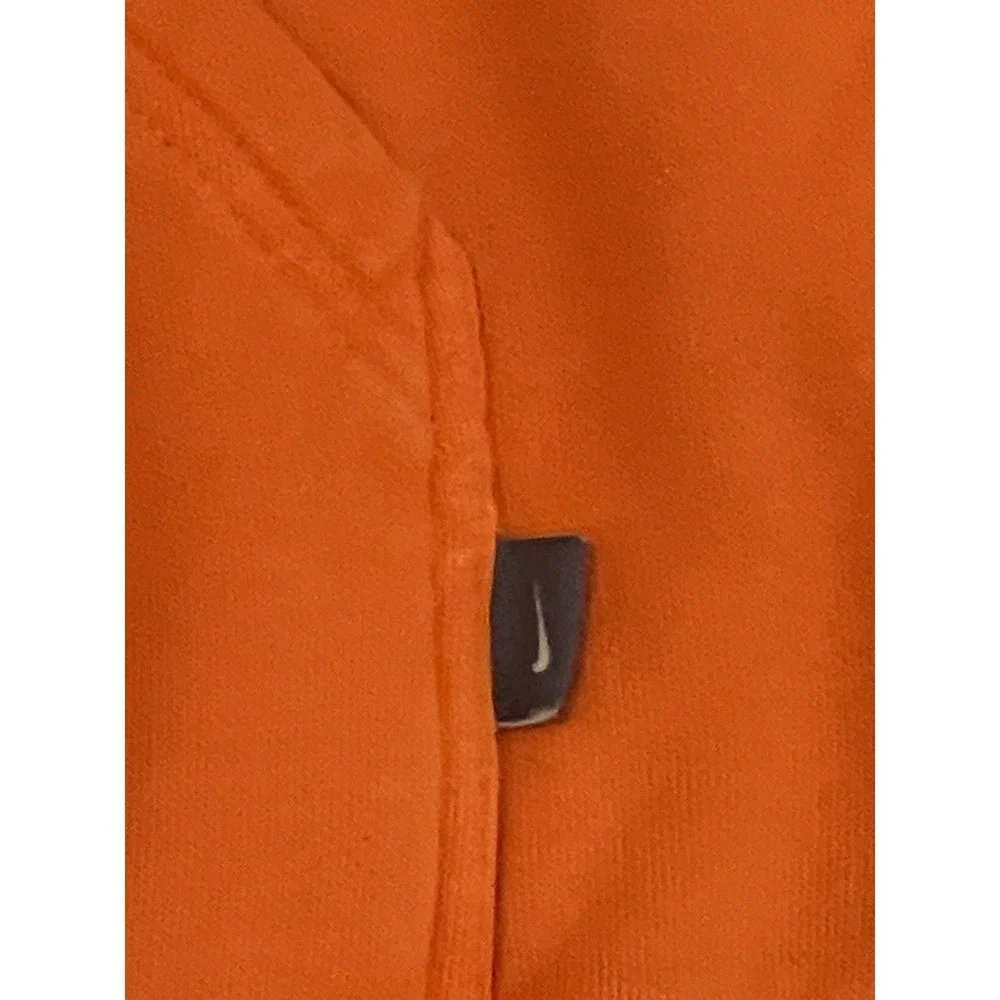 Vintage Y2K Nike Embroidered Hoodie Pullover Orange Spell-out Size Large